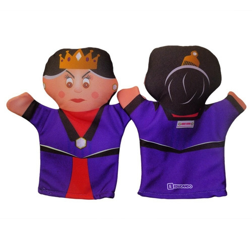 Titeres Set X3 Blancanieves Principe Y Bruja Educando