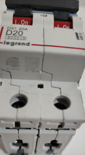 Interruptor Automatico 2p 20a D 10 Ka Bipolar 408032 Legrand