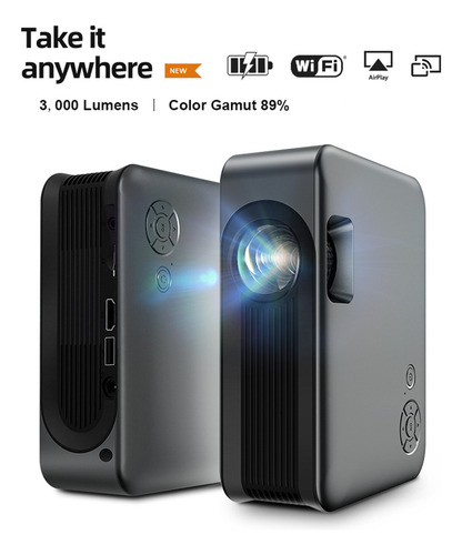 Un Proyector Hd, Proyector Wifi, 3000 Lúmenes, Vídeo Domésti