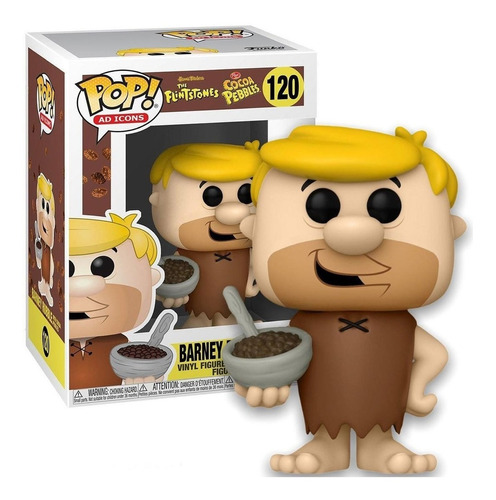 Funko Pop! Barney Rubble #120 Pablo Marmol Con Cereal