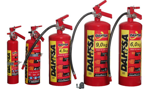 Imagen 4 de 5 de Extintor Dahfsa Pqs Clase Abc Recargable Extinguidor Nom 9kg