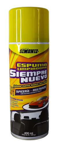 Espuma Simoniz Limpiadora Tapicería Automóviles Carros 400m