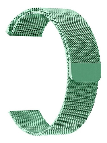 Pulseira Smartwatch Aço Milanese 49mm Magnético. Cor Verde/água