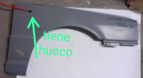 Guardafango Derecho Fiat Uno /  Fiorino Con Hueco 2000/04