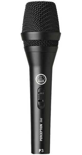 Microfone Dinâmico Akg Perception P3s Voz Violão C/ Fio P3 S