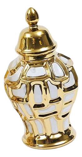 Estilo Retro Porcelana Ginger Jar Centro De Mesa Tapa