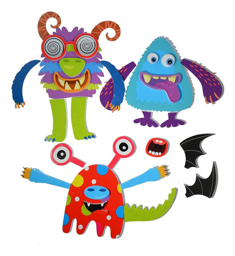Buddy & Barney Silly Monster Pegatinas De Baño Pegatinas De 