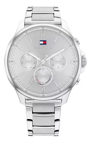 Reloj Tommy Hilfiger de señora Dress de acero inoxidable con nácar, azul IP  THU0170