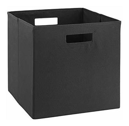 Linon Home Decor Cubo De Almacenamiento Negro Dawes De Linon