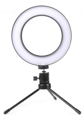 Iluminador Fotografia Ring Light Led 16cm 5500k Usb Tripé