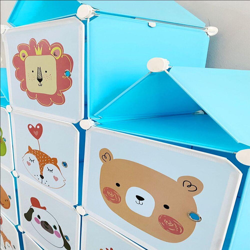 Guarda-roupa Infantil Castelo 13 Nichos Brinquedo Sapateira