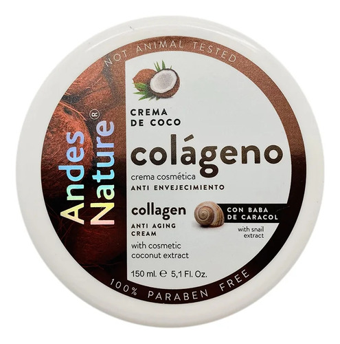 Crema Colágeno Anti-arrugas Andes N Con Baba De Caracol 150g Momento De Aplicación Día/noche Tipo De Piel Normal