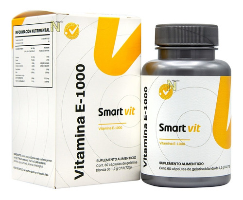 Vitamina E-1000 (60 Cápsulas De 1,2 G C/u) Smart Vit Anahuac