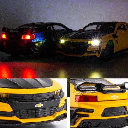 Chevrolet Camaro Miniatura Metal Autos Luces Y Sonido 1:32