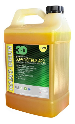 3d Apc Super Concentrado Nano Drum Citrus Galón Detailing