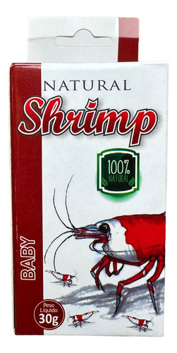 Ração Natural Shrimp Baby 30g Pote Para Camarões