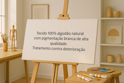 10 Telas Painel Para Pintura 20x20cm Tinta A Óleo E Acrílica