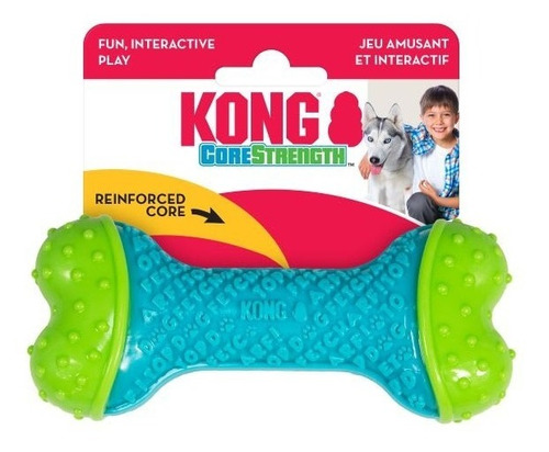 Juguete Kong Corestrength Bone Para Tu Mascota Talla S/m