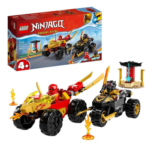 Kit Lego Ninjago 71789 Batalla En Auto Y Moto 103 Pz