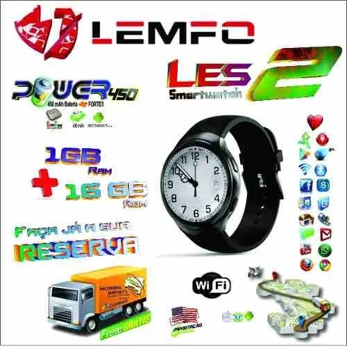 Smartwatch Lemfo LES2 display de 1.39"