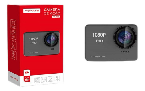 Câmeras De Ação 1080p Lcd Ltps 2 Mt-1082 Tomate Cor Preto