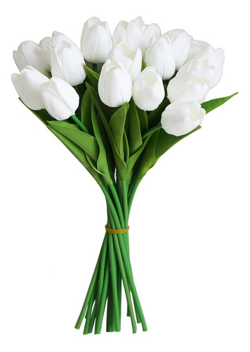 Hi 20 Tulipas Artificiais, Flores Artificiais Com Toque