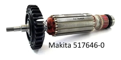 Armadura Makita P/ga4530 Ga4534 (517646-0 5176460) Rotor