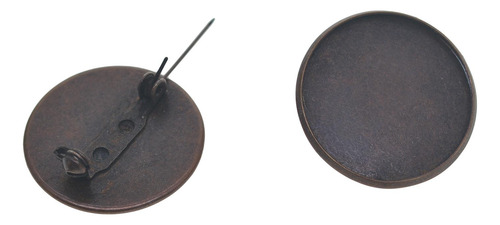 10 Broches De Broche Con Base De Disco Para Ramillete,