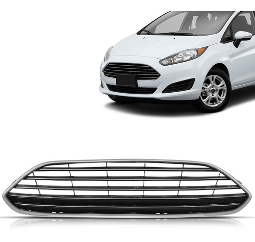 Grade New Fiesta 2014 2015 2016 Com Friso Cinza