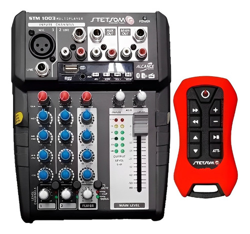 Mesa Stetsom Stm1003 3 Canais 12v Usb Sd Bt + Controle