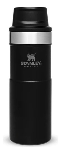 Botella Termica Stanley Trigger Action 470ml Aventureros Color Negro