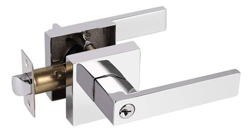 Cerradura De Palanca Cromada Baño