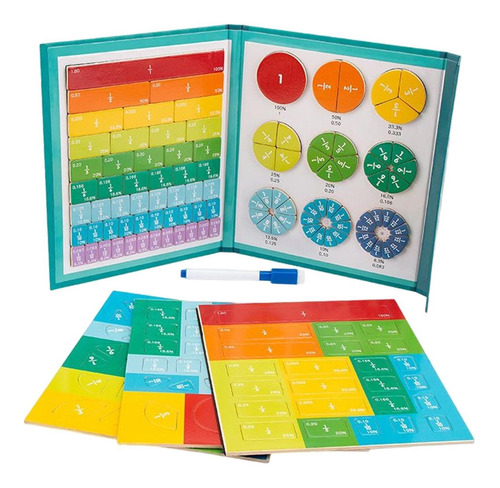 Fraction Toys Intelligence Developing Multicolor Para Regalo