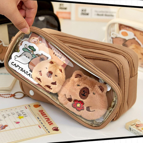 Estuche Aesthetic De Lapicera De Capibara Estuche P Lápices