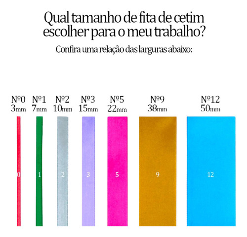 Fita De Cetim Nº5 Larg 23mm Rolo Com 50m - Cores Cor 119 - Preto Lisa