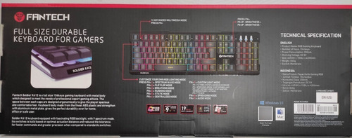 Teclado Gaming Rgb Iluminación Fantech Soldier K612