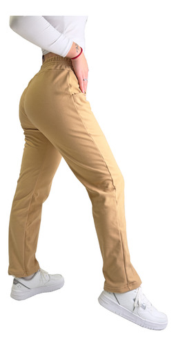 Jogging Recto Mujer Tiro Alto Abrigado Darlon Soft