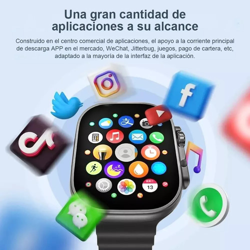 Smartwatch 4g 5g Camara Videollamada Sim Reloj Hombre Mujer Negro Negro