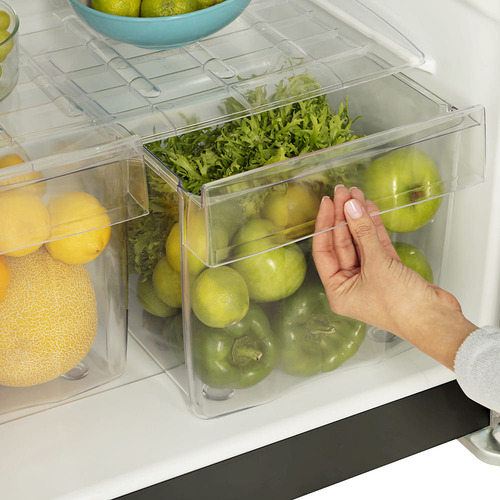 Heladera Drean HDR400F11 negra con freezer 396L 220V