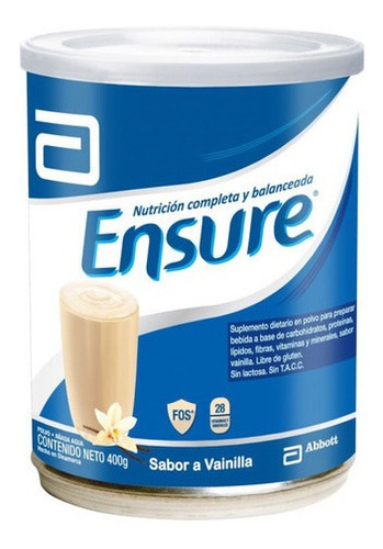 Suplemento Alimenticio Ensure Vainilla X 400 Gr