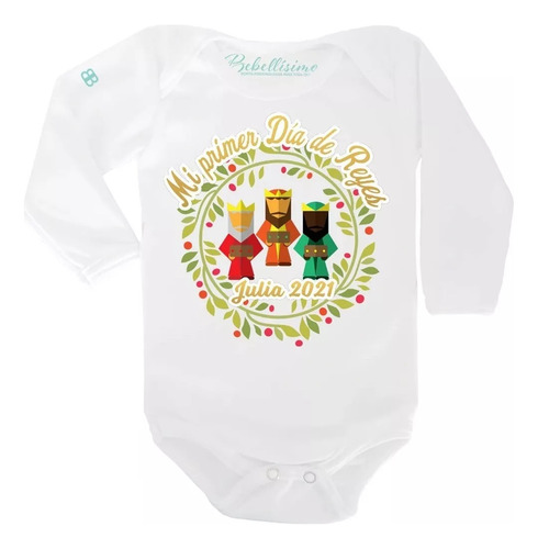 Body Para Bebé Personalizado Mi Primer Día De Reyes Magos