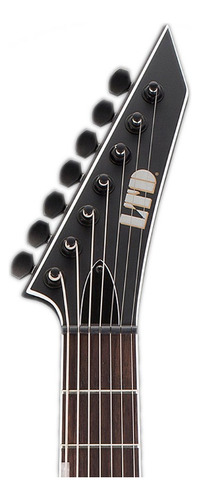 Guitarra Electrica Esp De 7 Cuerdas Mango Maple Mh337-blks Color Gris Oscuro