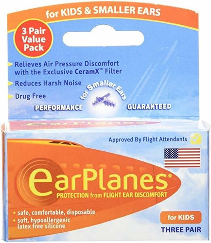 Earplanes Originales De Los Niños Por El Oído Cirrus Salud E