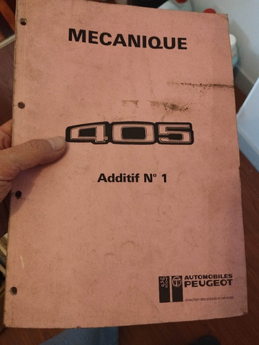 Manual De Taller Peugeot 405 Despiece Original Impreso