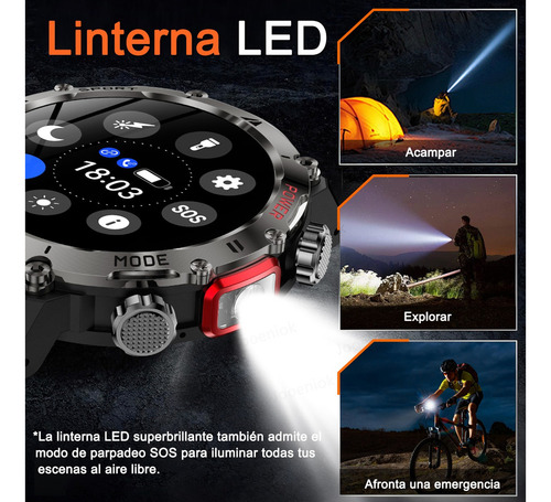 Reloj Inteligente 1.43 Hombre Bluetooth Llamada Deportiva