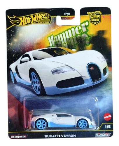 Hotwheels Premium Bugatti Veyron Blanco
