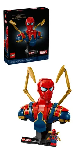 Lego 76326 Marvel Busto Do Homem-aranha De Ferro 18+ 379 peças - 2025