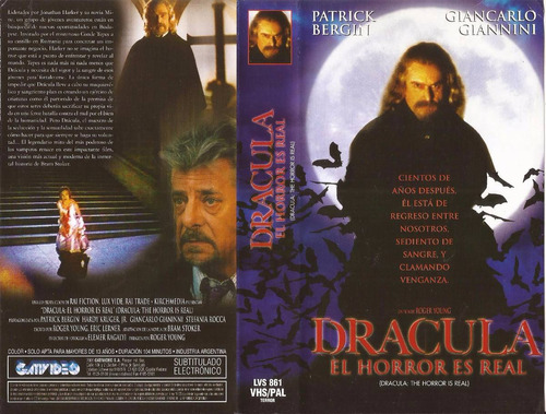 Dracula El Horror Es Real Patrick Bergin Giannini Terror Vhs