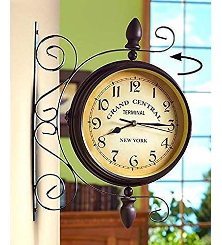 Reloj De Estación Retro 8 Pulgadas Marca Sin Especificar Mod Color De La Estructura Color Del Fondo