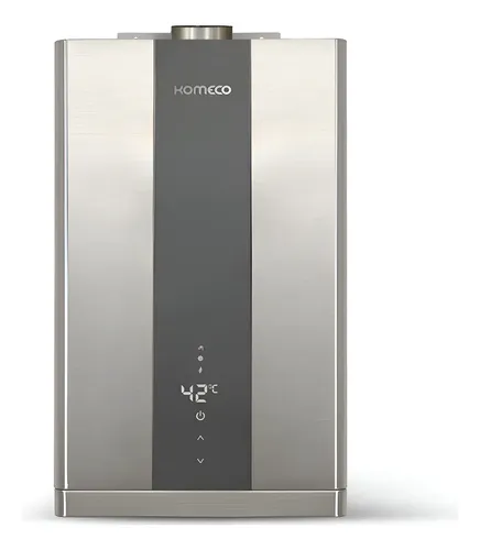 Aquecedor Agua Gás Komeco 16l Inox Glp Bivolt 2 Chuveiros Prateado 127/220v Glp
